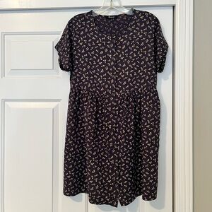 Floral Button-Up Dress